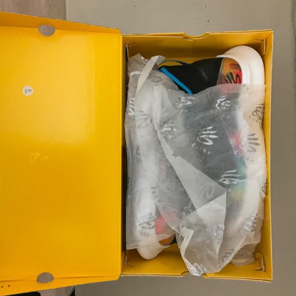 NIB Under Armour Curry shoes 8 PRNT Flow Tie Dye black collectors 12 limited - Picture 3 of 14